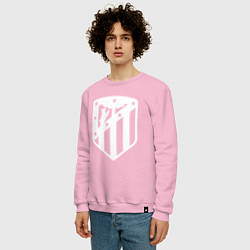 Свитшот хлопковый мужской FC Atletico Madrid, цвет: светло-розовый — фото 2
