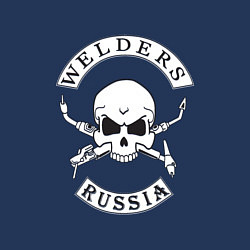 Свитшот хлопковый мужской Welders Russia, цвет: тёмно-синий — фото 2