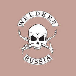 Свитшот хлопковый мужской Welders Russia, цвет: пыльно-розовый — фото 2