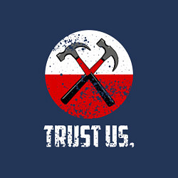 Свитшот хлопковый мужской Trust us, цвет: тёмно-синий — фото 2