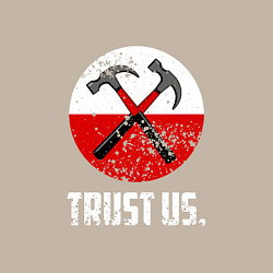 Свитшот хлопковый мужской Trust us, цвет: миндальный — фото 2