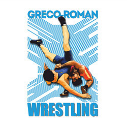 Свитшот хлопковый мужской Greco-roman wrestling, цвет: белый — фото 2
