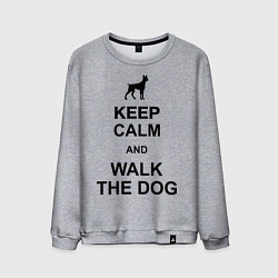 Мужской свитшот Keep Calm & Walk the dog