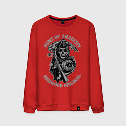 Свитшот хлопковый мужской Sons of Anarchy: Redwood Original, цвет: красный
