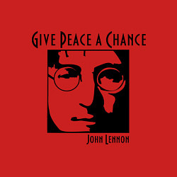 Свитшот хлопковый мужской Give Peace a Chance, цвет: красный — фото 2