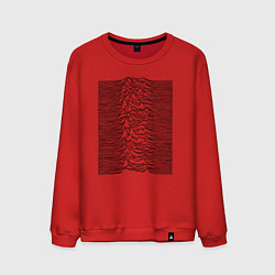 Свитшот хлопковый мужской Unknown Pleasures, цвет: красный