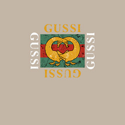 Свитшот хлопковый мужской GUSSI Love, цвет: миндальный — фото 2