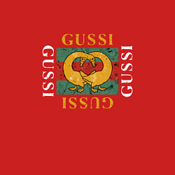 Свитшот хлопковый мужской GUSSI Love, цвет: красный — фото 2