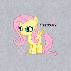 Свитшот хлопковый мужской Young Fluttershy, цвет: меланж — фото 2