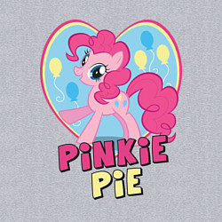 Свитшот хлопковый мужской Pinkie Pie: in my heart, цвет: меланж — фото 2