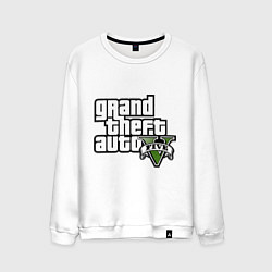Свитшот хлопковый мужской GTA Five, цвет: белый