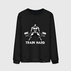 Мужской свитшот Train hard тренируйся усердно