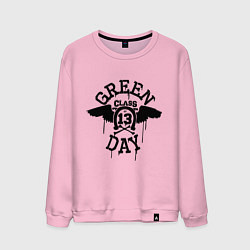 Свитшот хлопковый мужской Green Day: Class of 13, цвет: светло-розовый