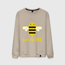 Мужской свитшот Android - Let It Bee