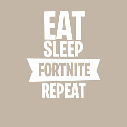 Свитшот хлопковый мужской Eat Sleep Fortnite Repeat, цвет: миндальный — фото 2