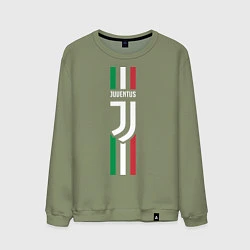 Свитшот хлопковый мужской FC Juventus: Italy, цвет: авокадо