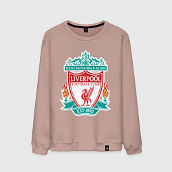 Свитшот хлопковый мужской Liverpool FC, цвет: пыльно-розовый