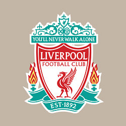 Свитшот хлопковый мужской Liverpool FC, цвет: миндальный — фото 2