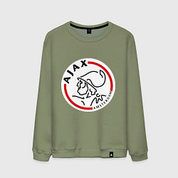 Свитшот хлопковый мужской Ajax FC, цвет: авокадо