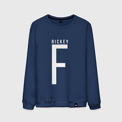 Свитшот хлопковый мужской Rickey F, цвет: тёмно-синий