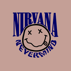 Свитшот хлопковый мужской Nevermind Nirvana, цвет: пыльно-розовый — фото 2
