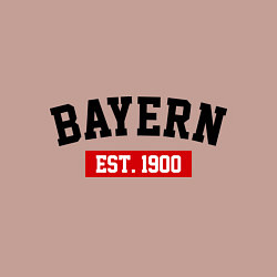 Свитшот хлопковый мужской FC Bayern Est. 1900, цвет: пыльно-розовый — фото 2