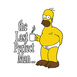 Свитшот хлопковый мужской The Last Perfect Man, цвет: белый — фото 2