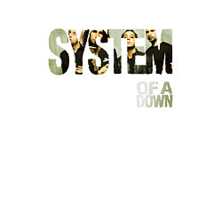 Свитшот хлопковый мужской System of a Down, цвет: белый — фото 2