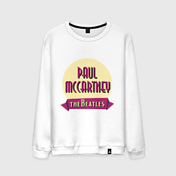 Свитшот хлопковый мужской Paul McCartney: The Beatles, цвет: белый