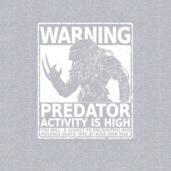 Свитшот хлопковый мужской Predator Activity is High, цвет: меланж — фото 2