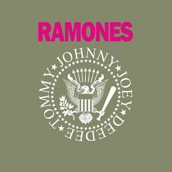 Свитшот хлопковый мужской Ramones Boyband, цвет: авокадо — фото 2