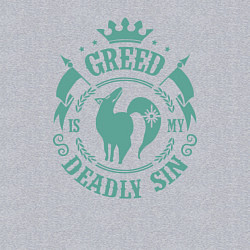 Свитшот хлопковый мужской Greed: Deadly Sin, цвет: меланж — фото 2