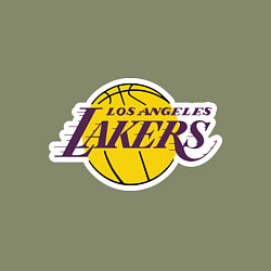 Свитшот хлопковый мужской LA Lakers, цвет: авокадо — фото 2