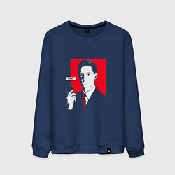 Свитшот хлопковый мужской Diane Call, цвет: тёмно-синий