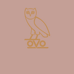 Свитшот хлопковый мужской OVO Owl, цвет: пыльно-розовый — фото 2