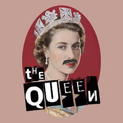 Свитшот хлопковый мужской The Queen, цвет: пыльно-розовый — фото 2