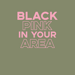 Свитшот хлопковый мужской Black Pink in youe area, цвет: авокадо — фото 2