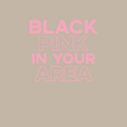Свитшот хлопковый мужской Black Pink in youe area, цвет: миндальный — фото 2