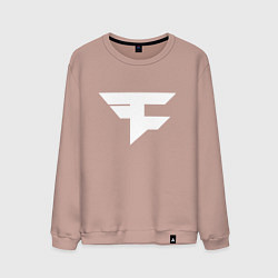 Свитшот хлопковый мужской FAZE Symbol, цвет: пыльно-розовый