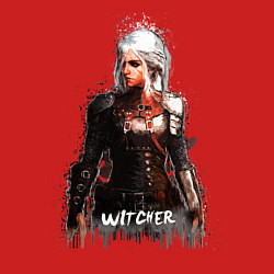 Свитшот хлопковый мужской Witcher Girl, цвет: красный — фото 2