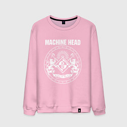 Свитшот хлопковый мужской Machine Head MCMXCII, цвет: светло-розовый