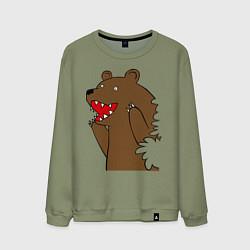 Мужской свитшот Медведь цензурный