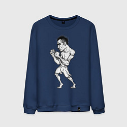 Свитшот хлопковый мужской Tony Ferguson art, цвет: тёмно-синий