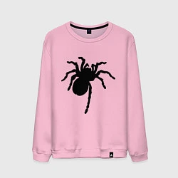 Свитшот хлопковый мужской Черный паук, цвет: светло-розовый