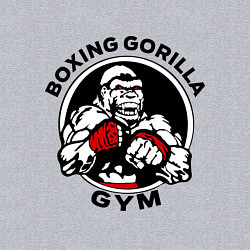 Свитшот хлопковый мужской Boxing gorilla gym, цвет: меланж — фото 2