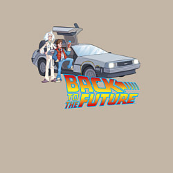 Свитшот хлопковый мужской Back to the future, цвет: миндальный — фото 2