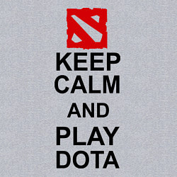 Свитшот хлопковый мужской Keep Calm & Play Dota, цвет: меланж — фото 2