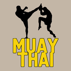 Свитшот хлопковый мужской Muay Thai, цвет: миндальный — фото 2