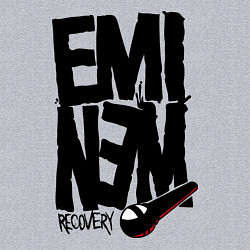 Свитшот хлопковый мужской Eminem recovery, цвет: меланж — фото 2