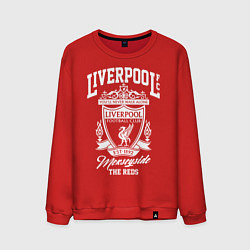 Свитшот хлопковый мужской Liverpool: Est 1892, цвет: красный
